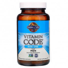   Garden of Life БАД Сирі вітаміни для чоловіків, Raw Multi-Vitamin, , Vitamin Code, 1 в день, 75 капсул