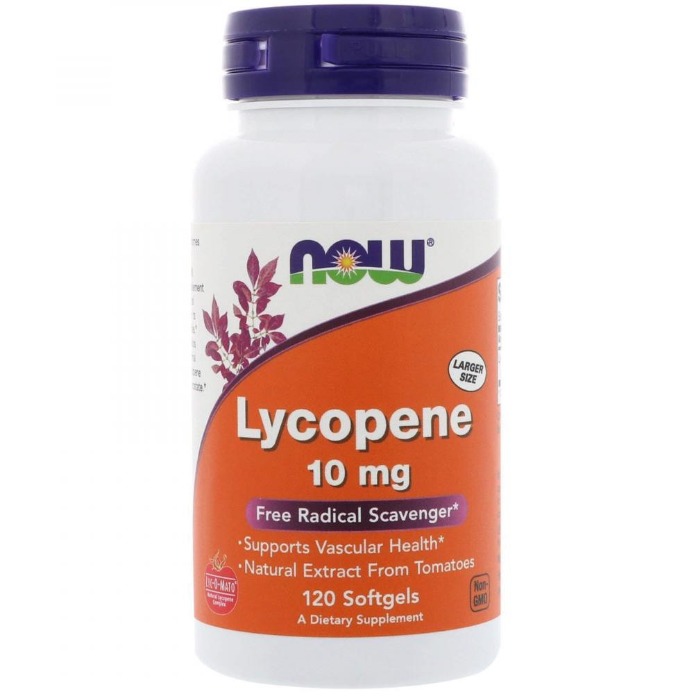 Now Foods Lycopene 10 mg 120 gel caps - зображення 1