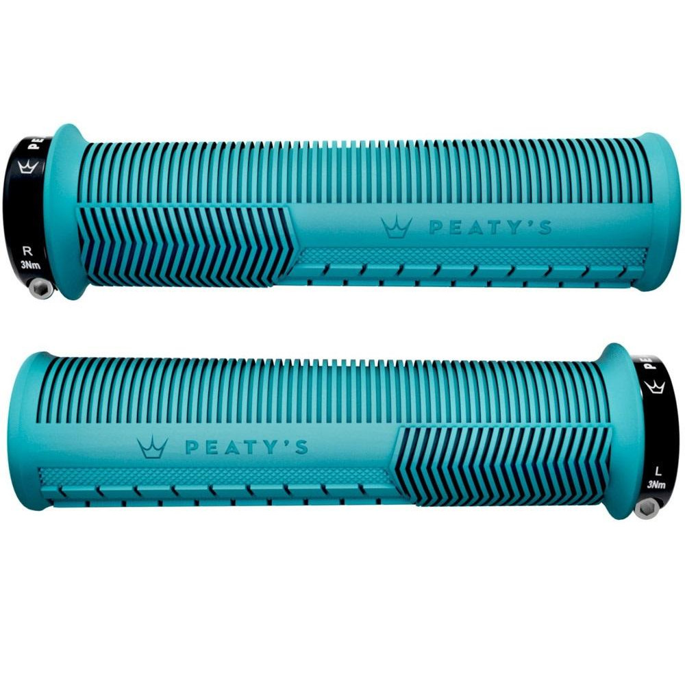  Гріпси Peaty's Monarch Grip Mushroom Thin 30>32mm Trail Comfort turquoise - зображення 1