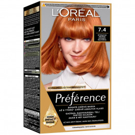   L'Oreal Paris Стійка фарба для волосся  Preference 7.4 Kupferblond 174 мл