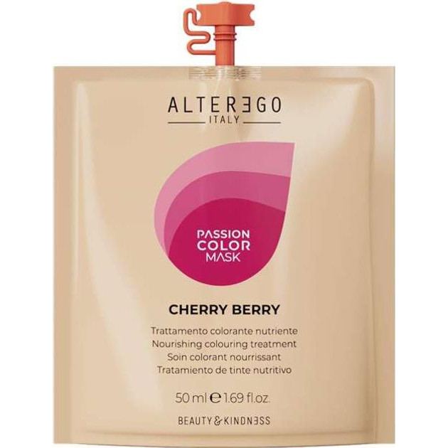 Alter Ego Відтінкова маска для волосся  Passion Color Mask Cherry Berry 50 мл (8008277461656) - зображення 1