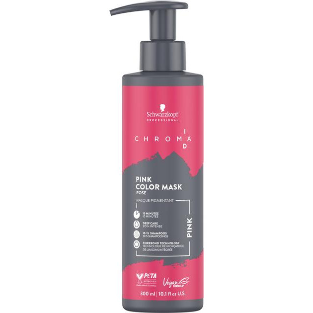 Schwarzkopf Тонуюча маска для волосся  Chroma ID Bonding Color Mask Pink 300 мл (4045787984033) - зображення 1