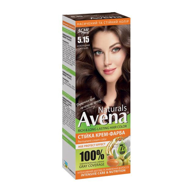 AVENA Стійка крем-фарба для волосся  Naturals 5.15 Chokolate 115 мл (4823115503152) - зображення 1