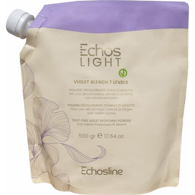 ECHOSLINE Безпиловий освітлюючий порошок  Echos Light Violet Bleach 7 Levels фіолетовий 500 г - зображення 1