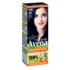   AVENA Стійка крем-фарба для волосся  Naturals 1.1 Blue Black 115 мл (4823115503220)