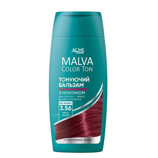 Acme color Тонувальний бальзам для волосся  Malva Color Ton 3.56 Темна вишня 180 мл (4823115503329) - зображення 1