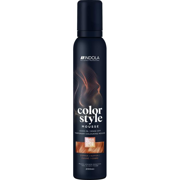 INDOLA Семіперманентний відтінковий мус  Color Style Mousse Copper 200 мл (4067971003184) - зображення 1