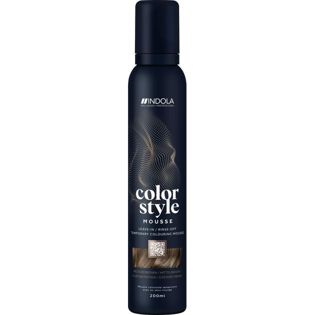 INDOLA Семіперманентний відтіночний мус  Color Style Mousse Medium Brown 200 мл (4067971002941) - зображення 1