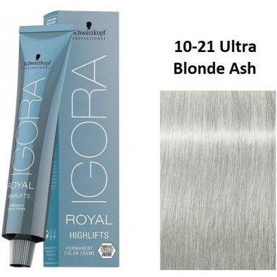 Schwarzkopf Фарба для волосся  Igora Royal Highlifts 10-21 Ultra Blonde Ash Cendre 60 мл (4045787818444) - зображення 1