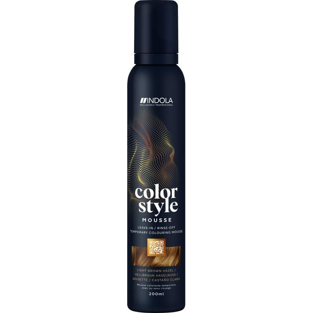 INDOLA Семіперманентний відтінковий мус  Color Style Mousse Light Brown Hazel 200 мл (4067971002903) - зображення 1