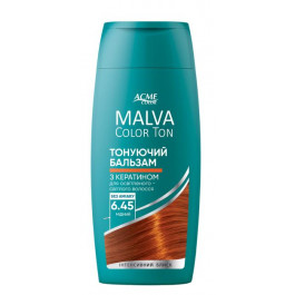   Acme color Тонуючий бальзам для волосся  Malva Color Ton 6.45 Мідний 180 мл (4823115503350)