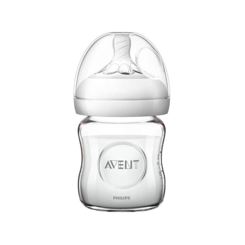 Philips Бутылочка Avent Natural стеклянная 120 мл (SCF051/17) - зображення 1