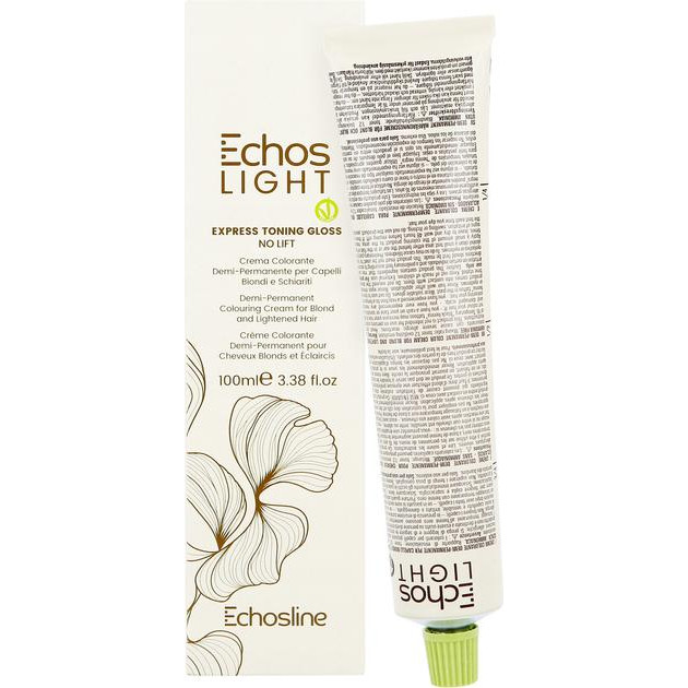 ECHOSLINE Тонуюча крем-фарба для волосся  Echos Light Express Toning Gloss Ash Платиновий попіл 100 мл (800827 - зображення 1