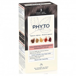   Phyto Стойкая крем-краска для волос  Phytocolor Coloration Permanente 3 Темный шатен, 112 мл