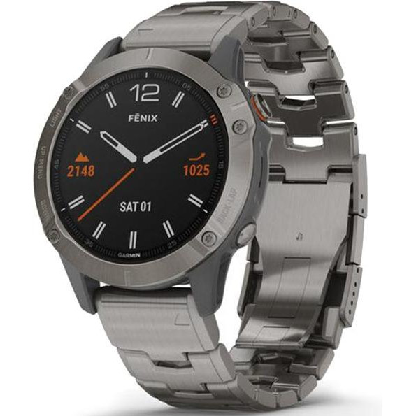 Garmin Fenix 6 Pro Sapphire Titanium with Vented Titanium Bracelet (010-02158-23) - зображення 1