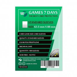   Games7Days Протектори для карт  (63,5 х 88 мм, Card Game, 100 шт.) (STANDART) (GSD-016388)