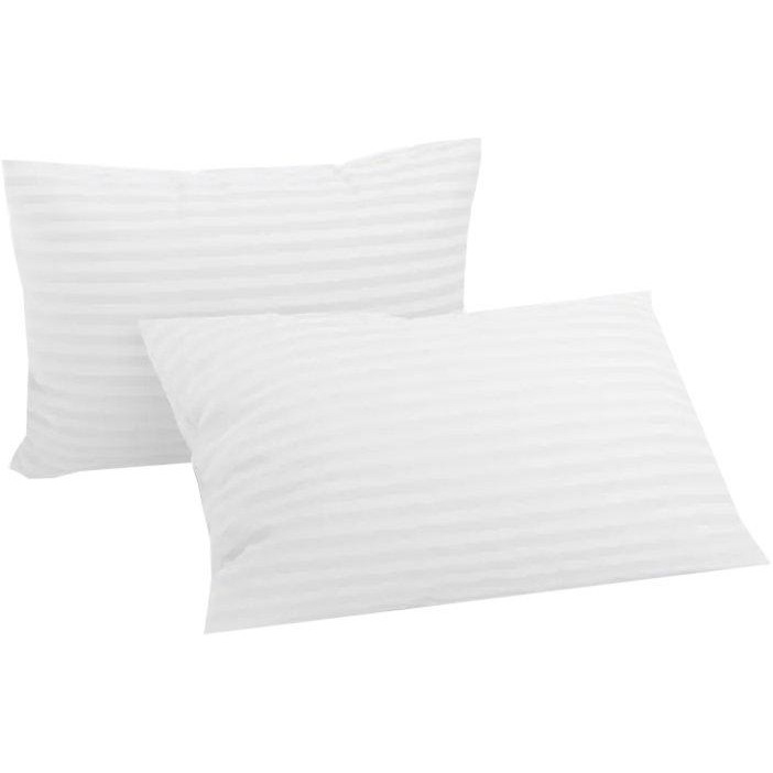 LightHouse Набір наволочок  Sateen Stripe White 50х70 см 2 шт (2200000603913) - зображення 1