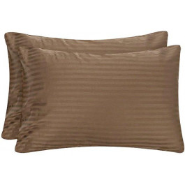   LightHouse Набір наволочок  Sateen Stripe Brown 50х70 см 2 шт (2200000603951)