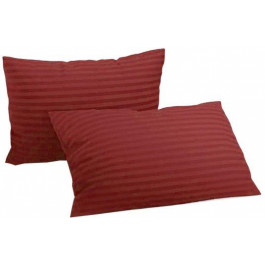   LightHouse Набір наволочок  Sateen Stripe Red Wine 50х70 см 2 шт (2200000603876)