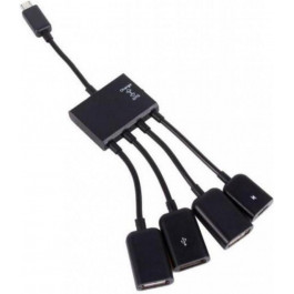   Lapara LA-MICROUSB-OTG-HUB BLACK