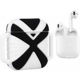   i-Smile Чохол X-HuWei  для Apple AirPods IPH1443 Black + White (702333)