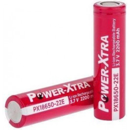   POWER-XTRA Акумулятор 18650 2200mAh 3.7V red (PX18650-22R)