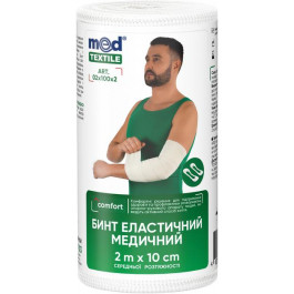   Med textile Бинт еластичний медичний  середньої розтяжності 2 м x 10 см