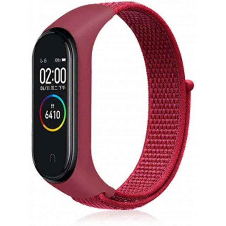 BeCover Ремінець Nylon Style для Xiaomi Mi Smart Band 5/6 Red (705431) - зображення 1