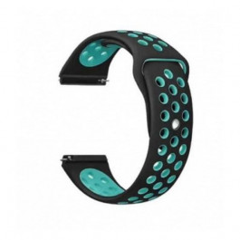   BeCover Ремешок  Nike Style для Garmin Vivoactive 3/3 Music/Vivomove HR/Vivomove Black-Blue (705773)