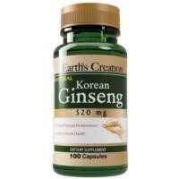   Earth's Creation Korean Ginseng Корейська женьшень 520 мг 100 капсул