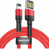 Baseus Cafule Cable Special Edition USB for Lightning 1m Red (CALKLF-G09) - зображення 1