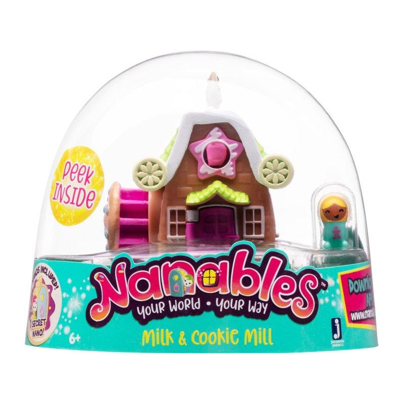 Jazwares Nanables Small House Город сладостей Магазин Печенье с молоком (NNB0012) - зображення 1