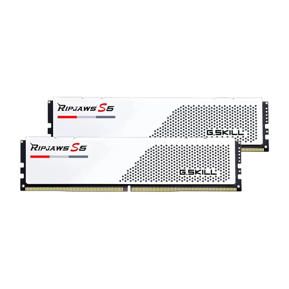 G.Skill 32 GB (2x16GB) DDR5 6400 MHz Ripjaws S5 White (F5-6400J3648F16GX2-RS5W) - зображення 1