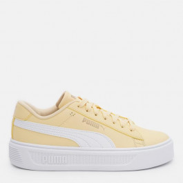   PUMA Жіночі кеди низькі  Smash Platform V3 39075809 40 (6.5UK) 25.5 см Chamomile- White- Gold (4099686082