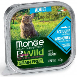   Monge BWild Grain Free Wet Anchovies Adult 100 г (8009470012874)