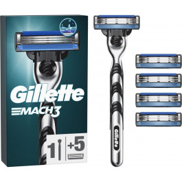   Gillette MACH 3 Бритва з 5 змінними касетами