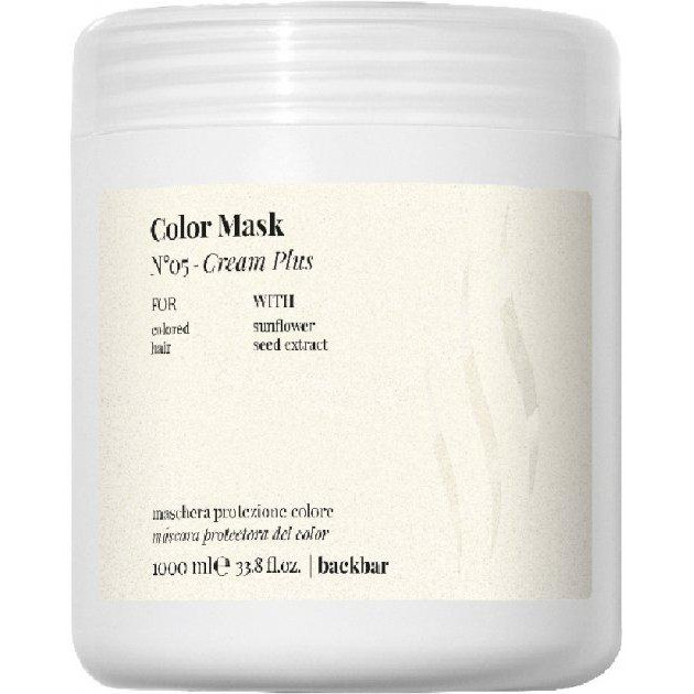 FarmaVita Легкая защитная маска для волос  Back Bar Color Mask N°05 - Cream Plus 1 л (8022033107275) - зображення 1