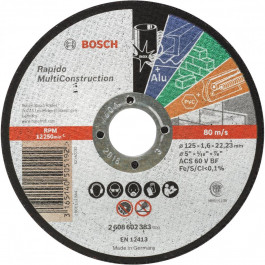   Bosch Multi Construction прямий 125х1.6мм (2.608.602.383)