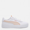 PUMA Жіночі кеди низькі Puma Carina 2.0 Lux 39501704 38.5 (5.5UK) 24.5 см Puma White-Rosebay-Peach Fizz-R - зображення 1