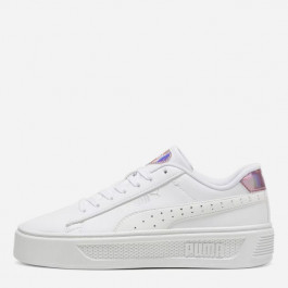   PUMA Жіночі кеди низькі  Smash Platform V3 Girlpower 39510301 41 (7.5UK) 26.5 см  White- Silver-Passionfr