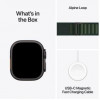 Apple Watch Ultra 2 GPS + Cellular 49mm Black Titan. Case w. Dark Green Alpine Loop - Large (MX4T3) - зображення 9