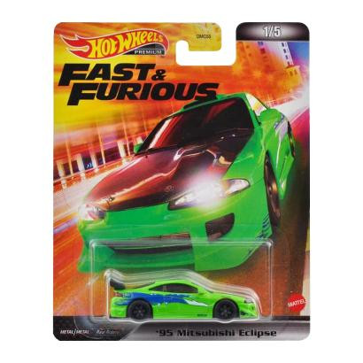 Hot Wheels 95 Mitsubishi Eclipse Fast & Furious 1:64 HCP29 Green - зображення 1