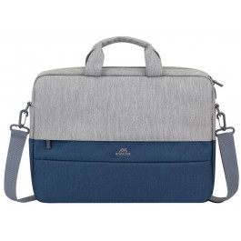   Rivacase Сумка для ноутбука  15.6" 7532 Prater, grey/dark blue anti-theft (7532Grey/DarkBlue)