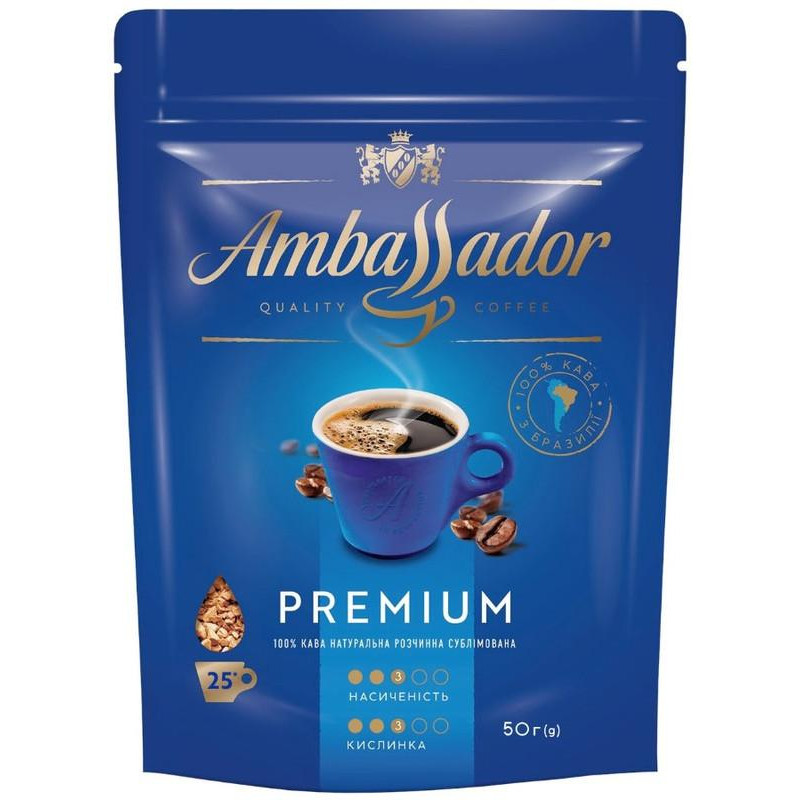 Ambassador Premium розчинна 50 г (8720254065649) - зображення 1