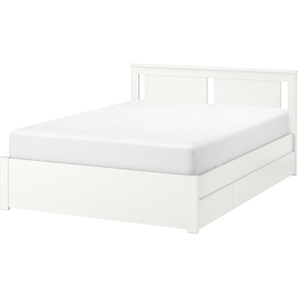 IKEA SONGESAND 160x200, 2 ящика, без основания под матрас (392.412.11) - зображення 1