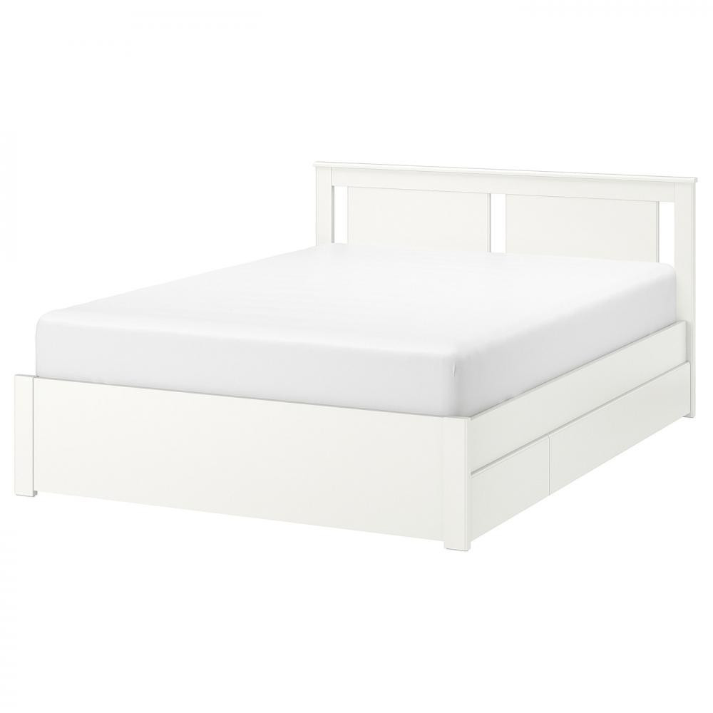 IKEA SONGESAND 160x200, 4 ящика, без основания под матрас (492.413.24) - зображення 1