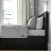 IKEA MALM Каркас высокий с 2 ящиками 140x200 czarnobraz и LUROY основа под матрас (291.762.92) - зображення 4