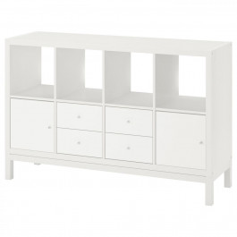   IKEA KALLAX Книжкова шафа 2Д4Ш білий 147x94 (795.529.13)