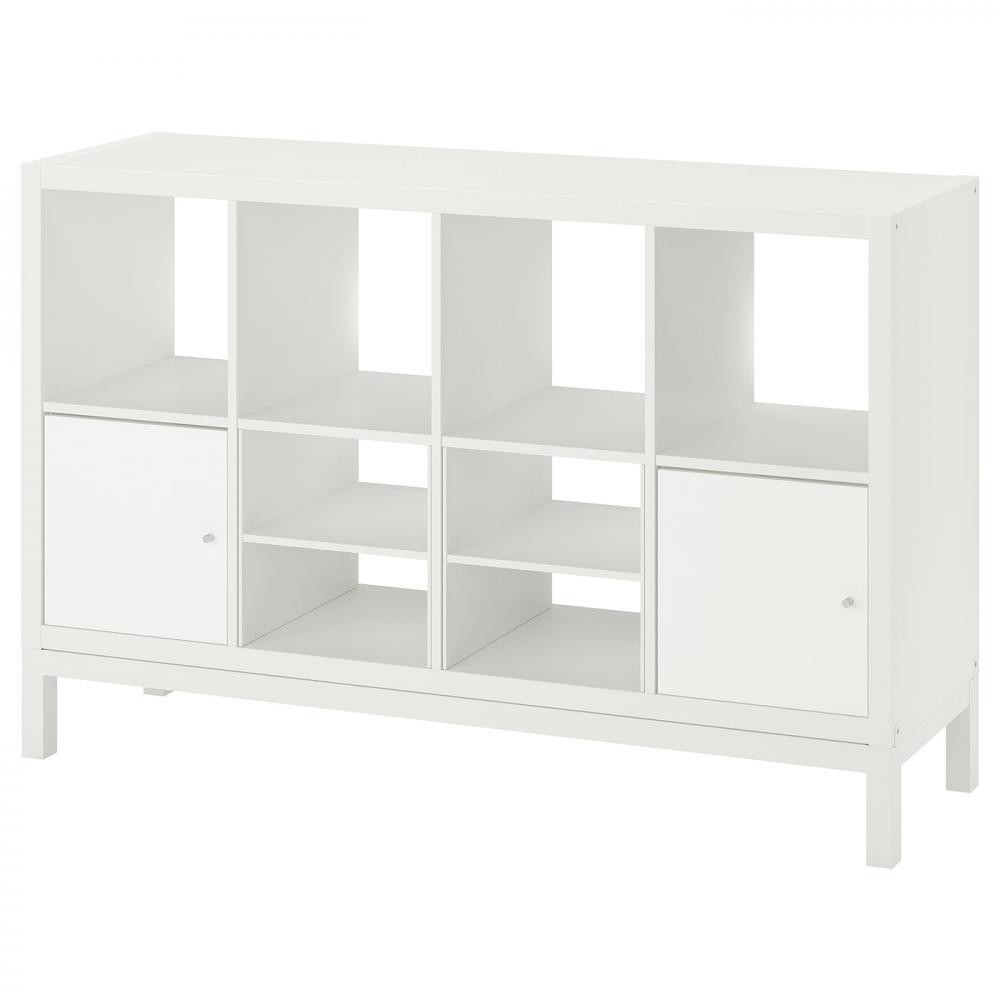 IKEA KALLAX Книжкова шафа біла 147x94 (395.529.10) - зображення 1