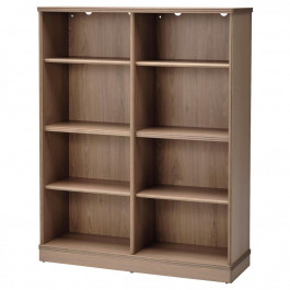   IKEA LANESUND Книжкова шафа сіро-коричневий 121x37x152 (204.348.27)